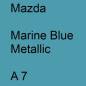 Preview: Mazda, Marine Blue Metallic, A 7.